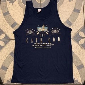 NWOT Vintage Cape Cod Souvenir Spellout Tank Top